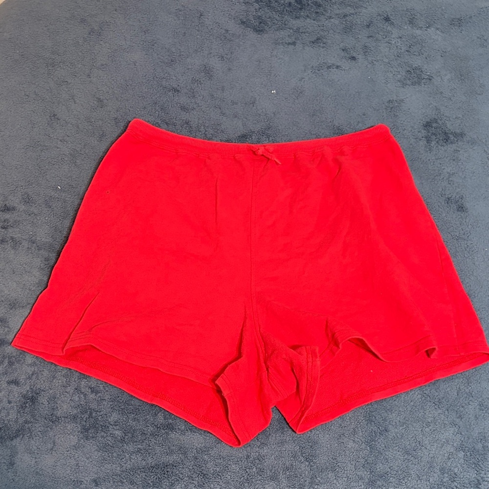 Vibrant Red Women's Casual Shorts